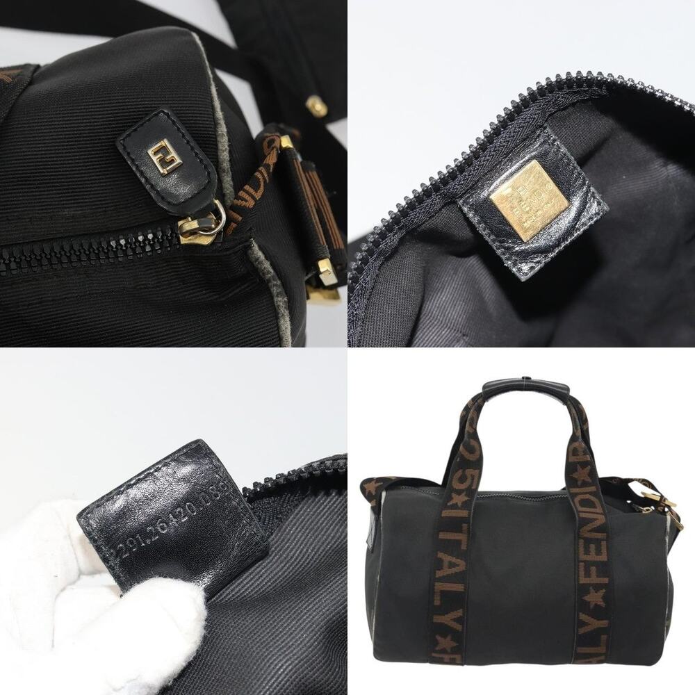 Fendi FF Canvas Handbag Black - Picture 11 of 14